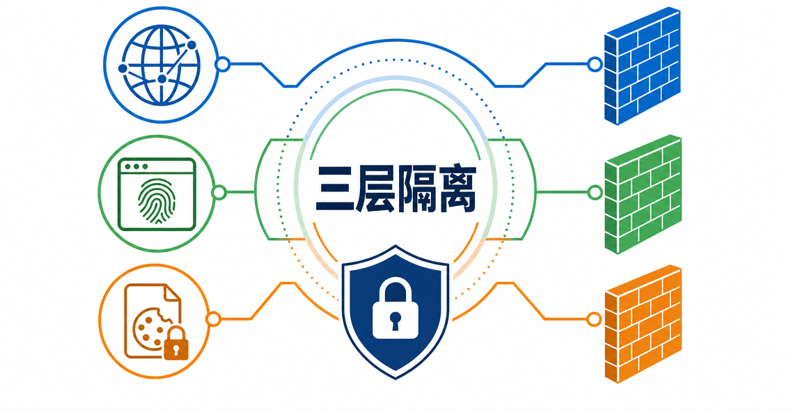 IP、指纹、Cookie 各管什么：跨境多平台运营的三层隔离讲清