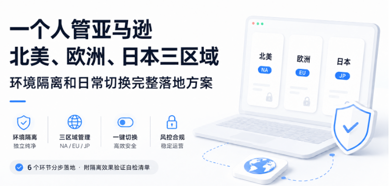 一个人管亚马逊北美、欧洲、日本三区域，环境隔离和日常切换完整落地方案