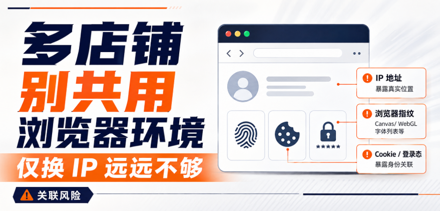 2026年跨境多店铺为什么不能共用一个浏览器环境？