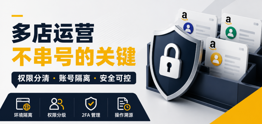 多人运营亚马逊多店铺，权限怎么分、账号怎么隔离才不会串号