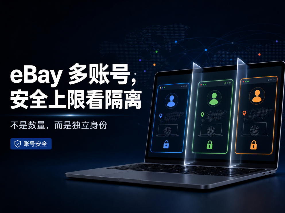 一台电脑能安全登录几个 eBay 账号？决定安全上限的不是数量，是隔离