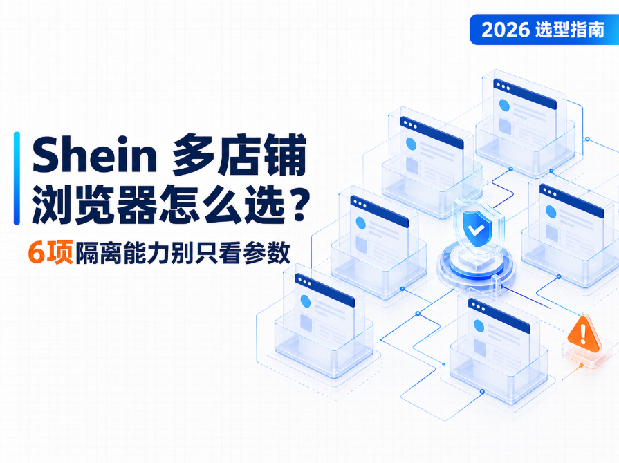 2026 Shein 多店铺管理用什么浏览器？6 项隔离能力不能只看参数