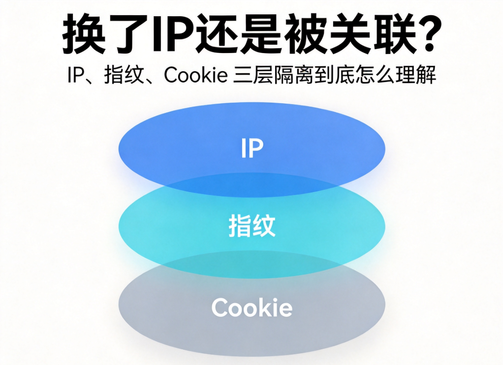 换了IP还是被关联？IP、指纹、Cookie三层隔离到底怎么理解