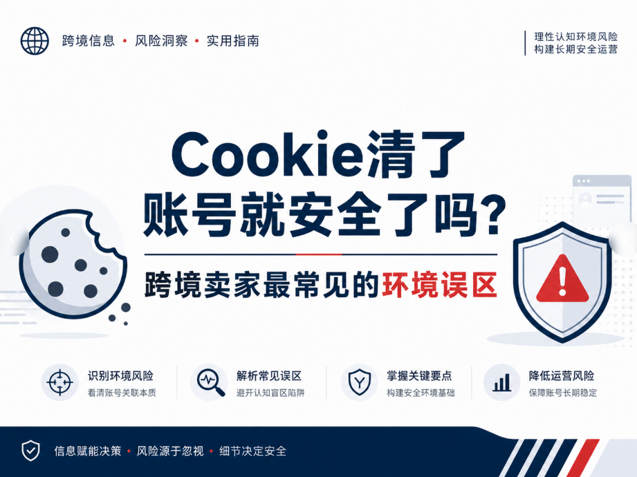 Cookie清了账号就安全了吗？跨境卖家最常见的环境误区