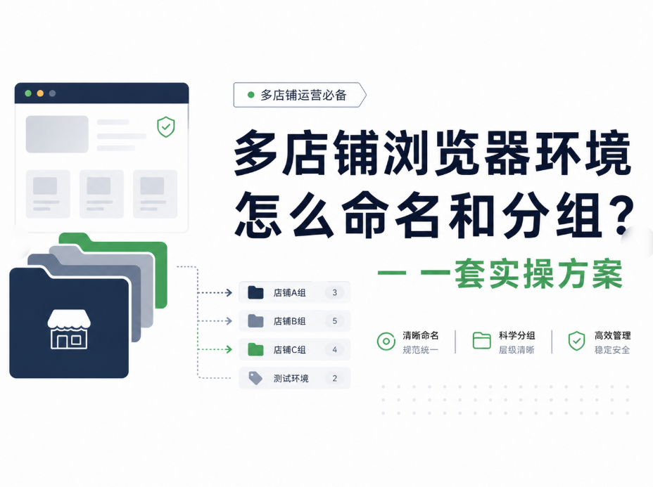 多店铺浏览器环境怎么命名和分组？一套实操方案
