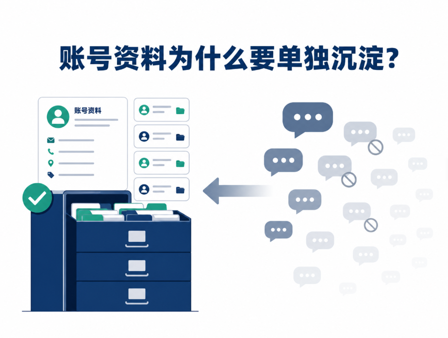 账号资料为什么要单独沉淀？跨境团队不能只靠聊天记录