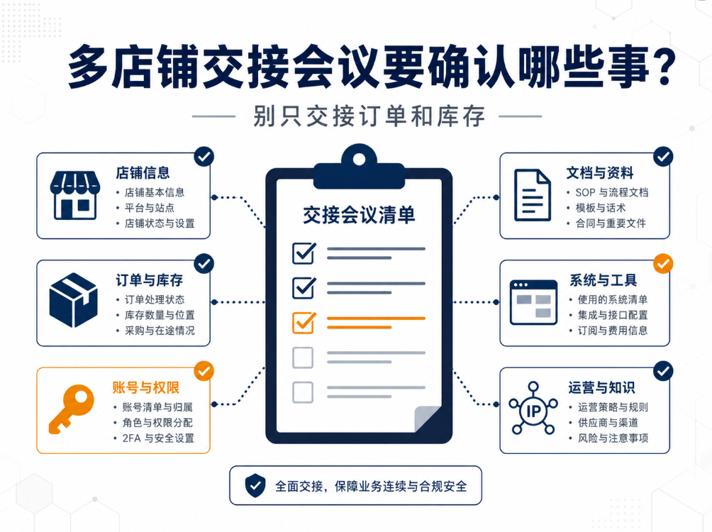 多店铺交接会议要确认哪些事？别只交接订单和库存